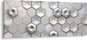Tablou cu abstracție 3D (120x50 cm)