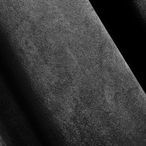 Draperie de catifea de lux neagră Lungime: 250 cm