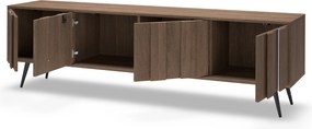 Comodă TV Flaro 184 cm cu iluminare - stejar dunin
