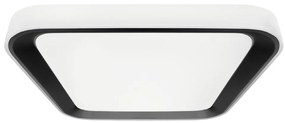 Plafonier LED QUADRO 66W 230V 3000-6000K alb-negru cu telecomandă