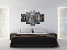 Tablou cu u interiorul clădirii vechi (150x105 cm)