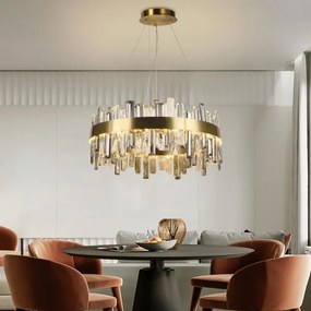 Lustră LED de cristal dimabilă pe cablu LED/80W/230V + telecomandă