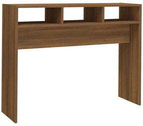 815941 vidaXL Măsuță consolă, stejar maro, 105x30x80 cm, lemn prelucrat