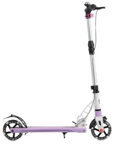 Trotineta pliabila din aluminiu NOVOKIDS™ Cool Street Challenger, Roti cu lumini LED si far, Maxim 100 kg, Inaltime reglabila 80-91 cm, Suspensie