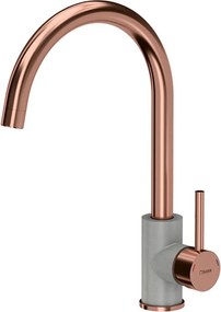 Baterie bucatarie Quadron Unique Ingrid finisaj cupru - gri