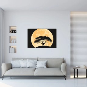 Tablou – Arbore în lună plină aurie II. (90x60 cm)