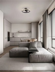 Lustra LED cu ventilator si telecomanda BREVIA