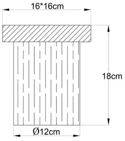 Globo 15915-1 - Plafonieră UNDERWOOD 1xE27/40W/230V