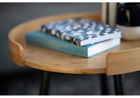 Măsuță auxiliară rotundă din bambus ø 40 cm Loft – Wenko