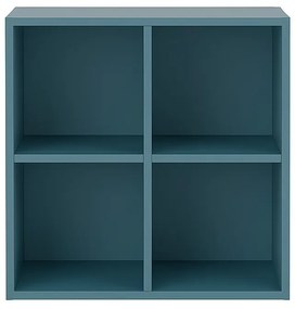 Boxie dulap de perete deschis 80x80x37 cm albastru petrol
