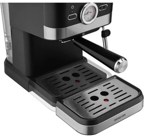 Espressor Sencor 1050W/230V negru/crom mat