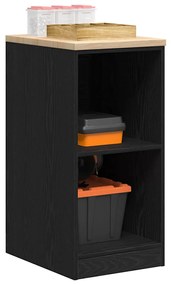 vidaXL Dulap depozitare garaj negru 40x51x85 cm lemn masiv de pin