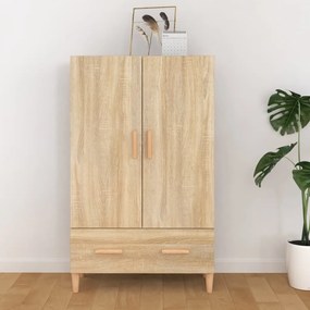vidaXL Dulap înalt, stejar sonoma, 70x31x115 cm, lemn prelucrat