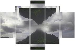 Tablou - Munții din Islanda, colaj geometric (150x105 cm)