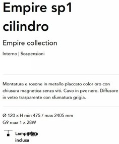 Pendul design modern Empire sp1 cilindro