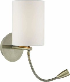 Där Lighting FET0775 - Aplică LED de perete FETA 1xE27/60W/230V + LED/1W alamă