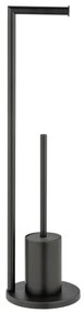 WENKO 25675100 - Set pentru WC FERLA, 18 x 69,5 cm, negru