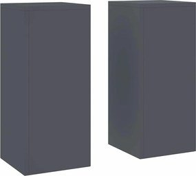 vidaXL Suport pentru plante 2 pcs Antracit 24 x 24 x 55 cm Oțel