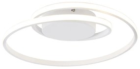 Plafoniera de design alb, inclusiv LED cu dimmer pe 3 trepte - Krula