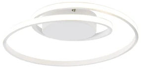 Plafoniera de design alb, inclusiv LED cu dimmer pe 3 trepte - Krula