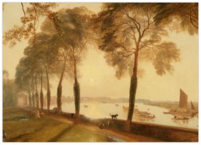 Tablou pe sticlă - Joseph Mallord William Turner, Mortlake Terrace, reproducere (70x50 cm)