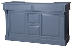 Bar lemn masiv 160 cm gri antichizat Martin
