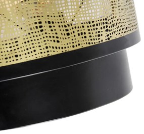 Aplică vintage neagră cu alamă 30x25 cm - Kayleigh