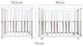 Țarc pentru copii alb 100x75 cm Sternenzauber – Roba