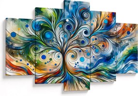 Tablou – Arbore energetic colorat (150x105 cm)