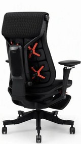 Scaun ergonomic ANEW ARYSE R9, Cotiere 5D, Suport lombar reglabil, Șezut glisant, Reclinare cu blocare în 4 poziții, Suport pentru picioare, Negru