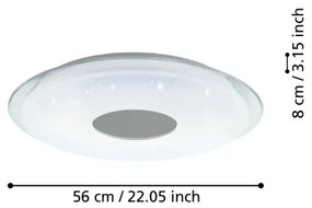 Plafonieră LED dimabilă LANCIANO-Z LED/44,8W/230V 2700-6500K Eglo 900005