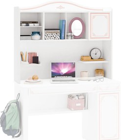 Biblioteca pentru birou din PAL  Selena Pink 117x102x28 cm