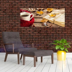 Tablou - Ceainărie de toamnă (120x50 cm)