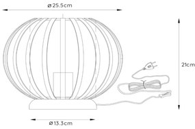 Lampă de masă Lucide 78574/25/33 MANUELA 1xE27/40W/230V verde
