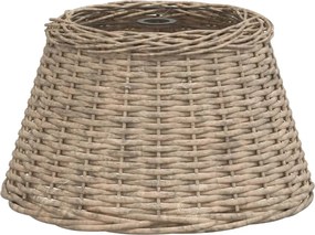 vidaXL Abajur lustră, maro, Ø50x30 cm, răchită