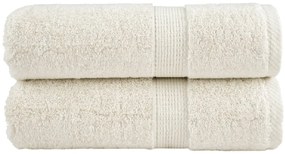 vidaXL Prosoape oaspeți premium SOLUND 2 buc. crem 30x50 cm 600 gsm