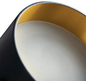 Corp de iluminat încastrat GOVIK GU10/10W negru/auriu Kanlux 29232