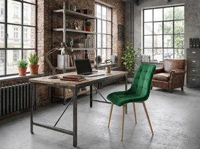 Scaun de dining SPLIT VELVET, verde