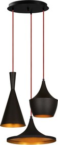 Lustra ELMAS 3556, negru, metal, 51x51x50-130 cm