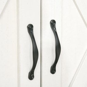 HOMCOM Bufet de Bucătărie cu Sertar 2 Uși și Raft Interior Mobilier Auxiliar Decorativ 80x39,7x80 cm Alb Spălat | Aosom Romania