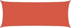 vidaXL Pânză parasolar, cărămiziu, 2x5 m, HDPE, 160 g/m²