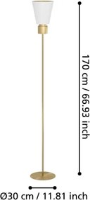 Lampadar AGLIENTINA 1xE27/40W/230V Eglo 900378