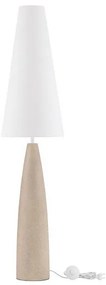 Lampadar decorativ, Ghips, Crem, Tesatura, Alb, Mizu