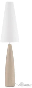 Lampadar decorativ, Ghips, Crem, Tesatura, Alb, Mizu