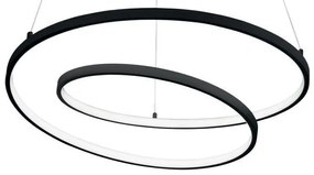 Lustra LED suspendata design circular Oz sp d60 on-off 4000k negru