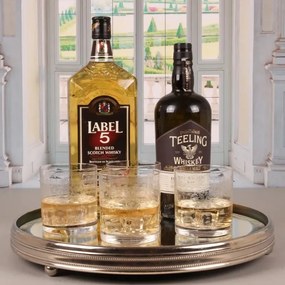 Pahar de whisky din sticlă, transparent, cu model în spirală gravat, 280 ml, 9 x 8 cm, „Joséphine”