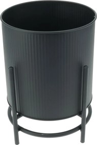 Set de suporturi metalice pentru flori Celano negru, 2 buc.