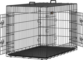 Cușcă pentru câine MAX, pliabilă, 122x76x81cm, negru Feandrea