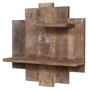 Etajera de perete din lemn de reciclat, Grimaud - Ama