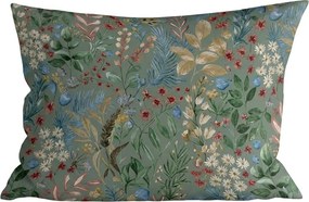 Husa din bumbac pentru perna LUNARIA 70x90 cm, verde